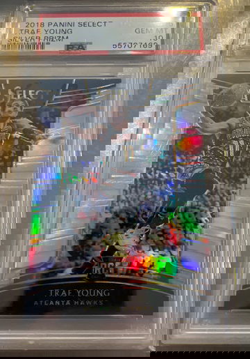 2018 Trae young select silver prizm 