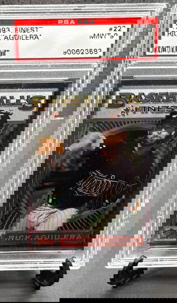 1993 Topps Finest Rick Aguilera  PSA 9