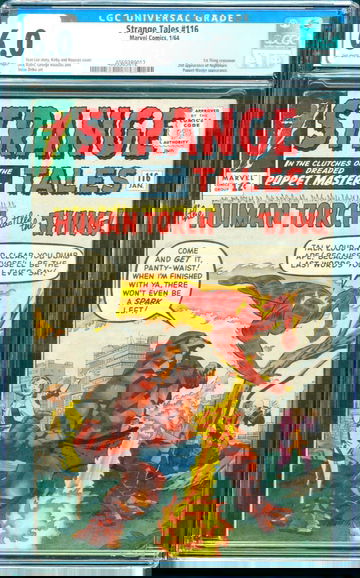 Strange Tales #116 (1964) CGC 6.0 -- O/w to w; 1st Thing x-over; 2nd Nightmare