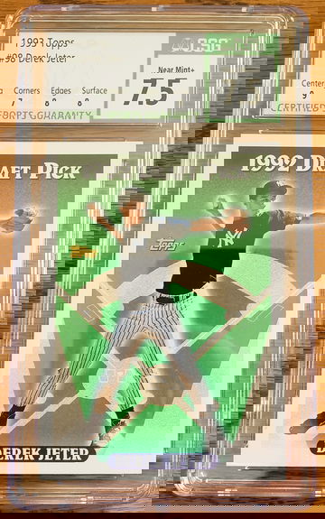 1993 Topps Draft Pick Derek Jeter Rookie #98 CSG 7.5 - Yankees