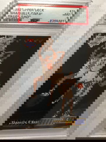 1992 Upper Deck Shaquille O'Neal #1b PSA 9