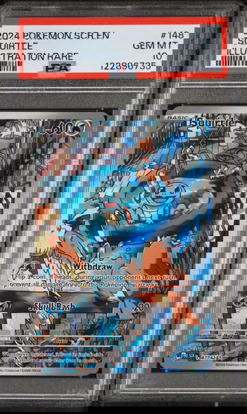 2024 Pokemon #148/142 Squirtle Illustration Rare PSA 10