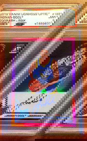 2019 Optic Pink Jordan Poole Auto PSA 9