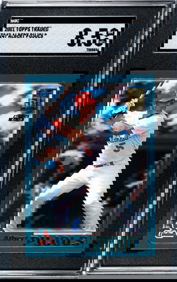 Albert Pujols topps rookie SGC 8.5 HOF 