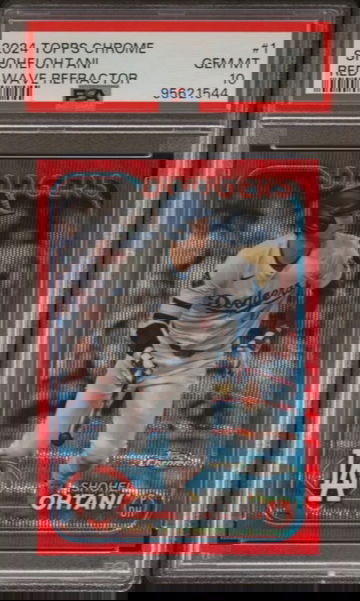2024 Topps Chrome Shohei Ohtani Red Refractor /5 PSA 10