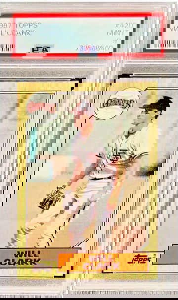 1987 Topps Will Clark #420 RC Rookie PSA 9 MINT 