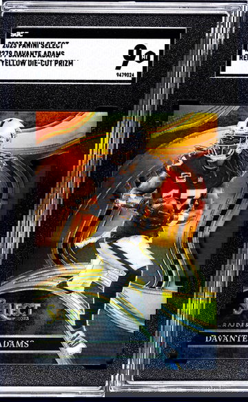 2023 Panini Select Red/Yellow Die-Cut Prizm Davante Adams #279 SGC 9