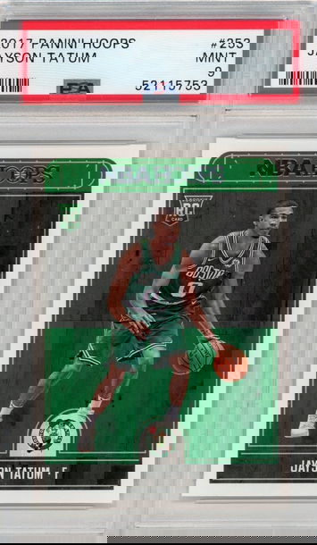 2017 Panini Hoops #253 Jayson Tatum Base RC PSA 9 Mint