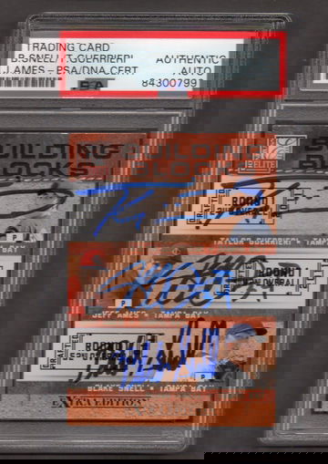 Blake Snell Taylor Guerrieri Jeff Ames Triple Signed Autographed 2011 Elite Extra Edition #6 RC PSA DNA COA