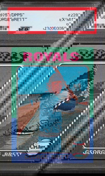 1975 Topps George Brett #228 RC PSA 6