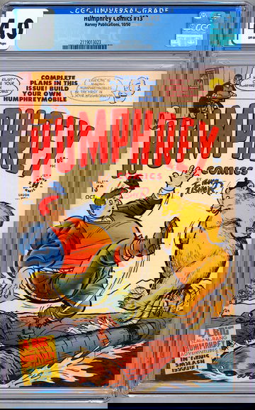 HUMPHREY COMICS #13 CGC 4.0 JOE PALOOKA ARTIST HAM FISHER STORY COVER & ART 1950