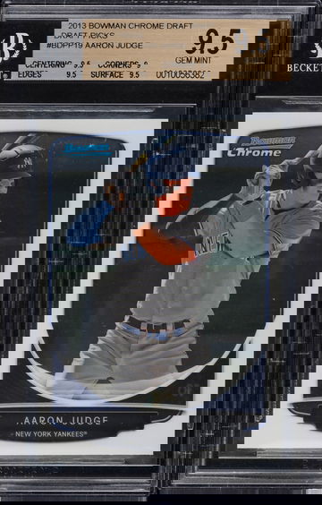 AARON JUDGE  2013 Bowman Chrome Draft    BGS 9.5  GEM MINT