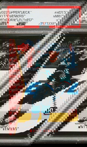 2022 Upper Deck 1994-95 Rookie Die-Cuts Red Matty Beniers #RDT3 PSA 9