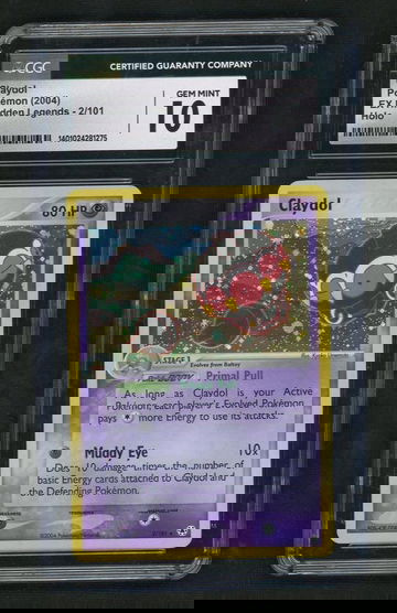 2004 Pokémon EX Hidden Legends Claydol #2 Holo CGC 10