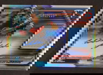 2024 Bowman Chrome Walker Jenkins Chrome Auto Relic /150 jersey