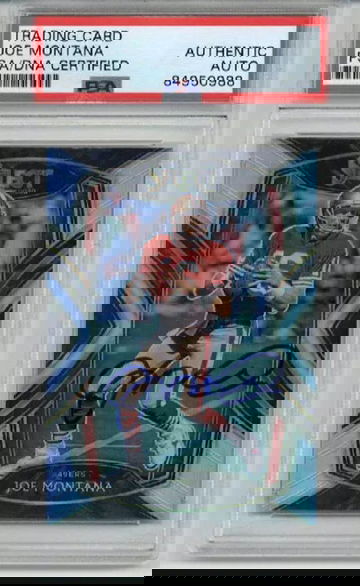 JOE MONTANA SIGNED AUTO 2020 PANINI SELECT #219 SAN FRANCISCO 49ERS RARE PSA/DNA