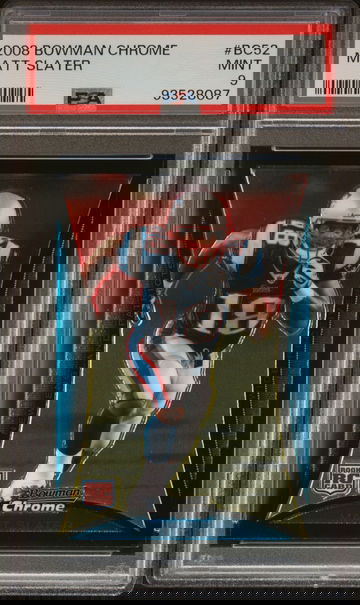 2008 Bowman Chrome Matt Slater PSA 9 Rookie Card