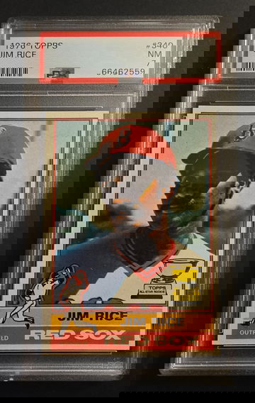 1976 Topps #340 Jim Rice PSA 7