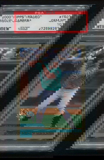 2000 TOPPS TRADED MIGUEL CABRERA RC PSA 10 GEM MINT