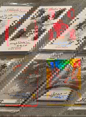 Juan Soto Topps, Flawless and Select Auto/Patch Lot