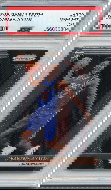 DEANDRE AYTON 2018 PANINI PRIZM #279 ROOKIE PSA 10 SUNS