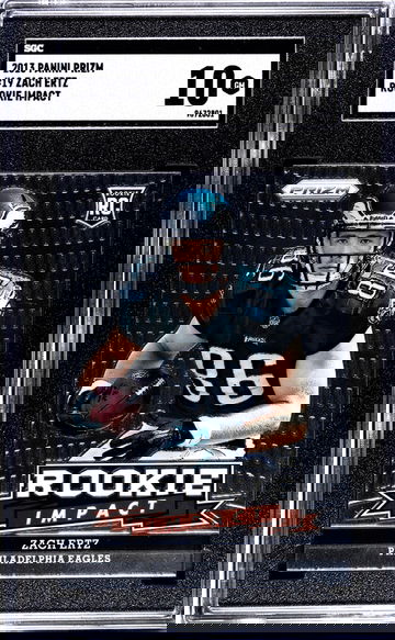 2013 Panini Prizm #19 Zach Ertz Rookie Impact SGC 10