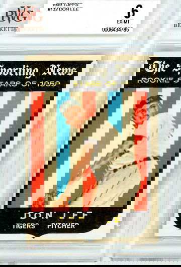 1959 Topps Don Lee #132 BVG Beckett 6 P1274