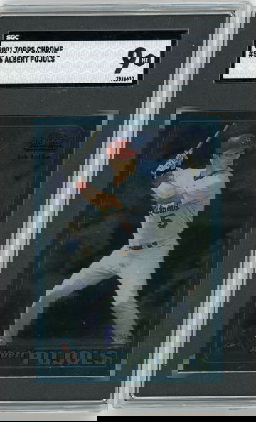 2001 Topps Chrome #596 Albert Pujols SGC 9 MINT Cardinals