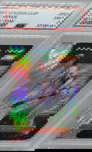 2001 Stadium Club Beam Team #BT8 Cal Ripken Jr #100/500 PSA 9 POP 2