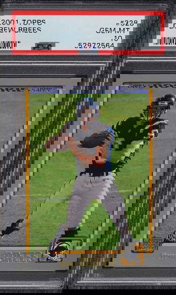 2001 Topps Drew Brees #328 RC Rookie PSA 10 Gem Mint