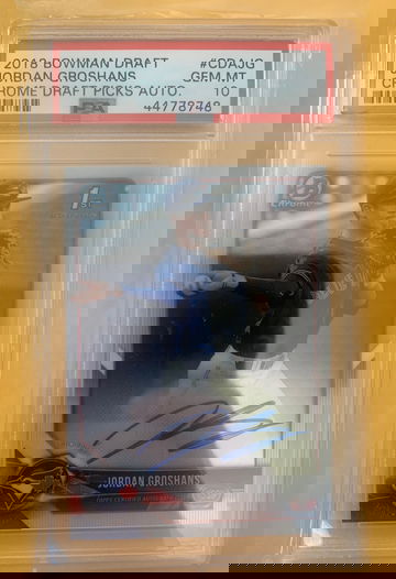 2018 bowman draft Jordan Groshans auto psa 10