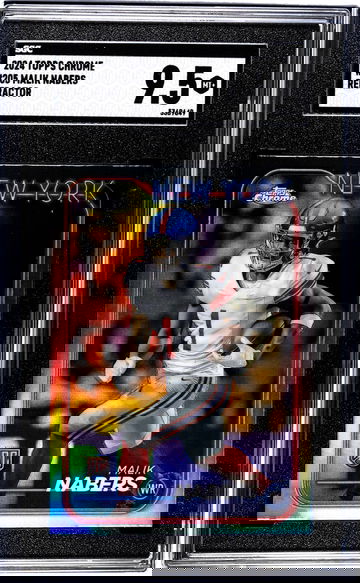 2024 Topps Chrome #205 Malik Nabers Refractor SGC 9.5