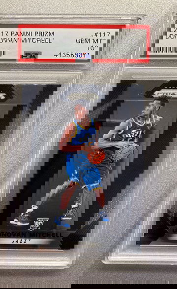 DONOVAN MITCHELL 2017 PANINI PRIZM ROOKIE PSA 10 GEM MINT 