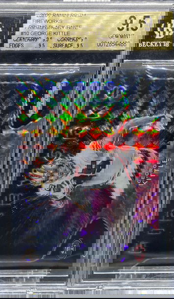 2020 Prizm George Kittle Fireworks Black Finite 1/1