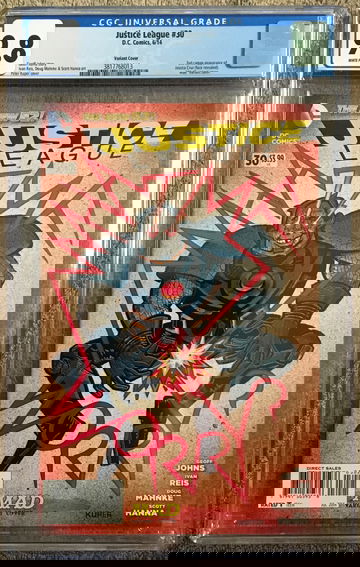 Justice League #30 1:25 MAD Variant CGC 9.8 - 2nd Cameo Jessica Cruz DC RARE HTF