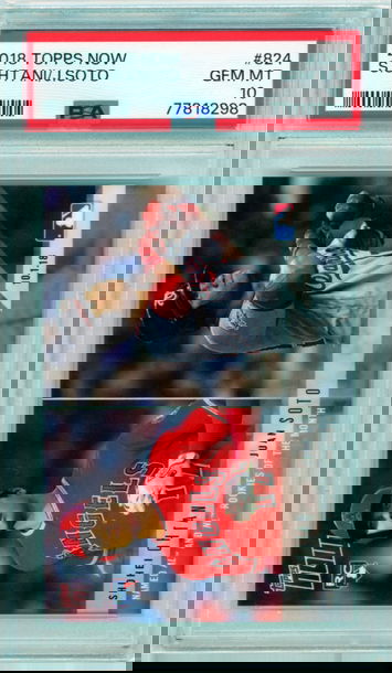 2018 Topps Now #824 S. Ohtani/J. Soto PSA 10 GEM MINT!