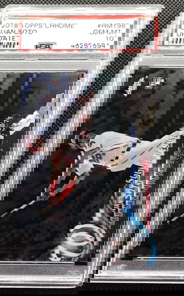 2018 Topps Chrome update Juan Soto psa 10