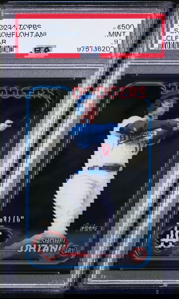 2024 Topps Series 2 500 Shohei Ohtani /10 PSA 9 Clear Acetate First Dodgers Card