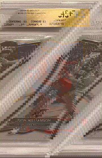 2019-20 Select Zion Williamson Premier Level BGS 9.5