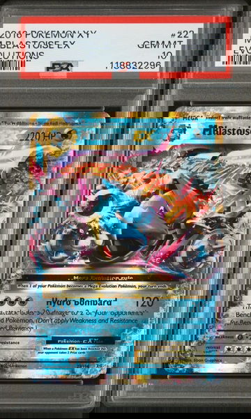 M Blastoise EX 22/108 PSA 10