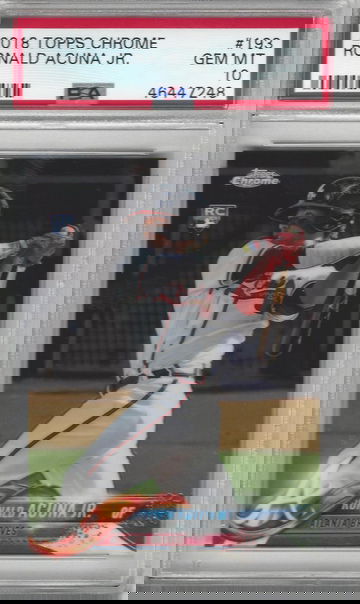 2018 Topps Chrome #193 Ronald Acuna Jr. PSA 10