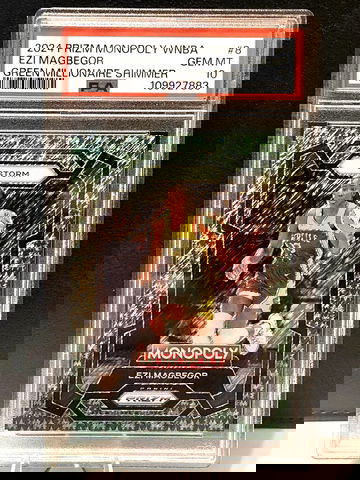 2024 Prizm WNBA Monopoly  Ezi Magbegor  Green Millionaire Shimmer  /20  PSA 10  Storm