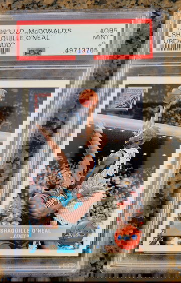 1992 Shaquille O'Neal McDonald's OR5 Rookie PSA 9 MINT