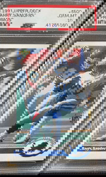 1990 upper deck barry sanders PSA 10 promo