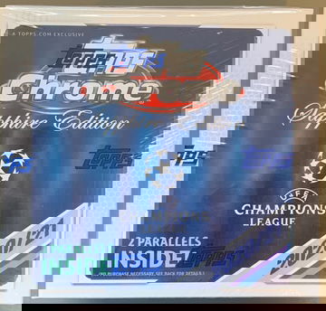 2020-21 Topps UEFA Champions League Chrome Sapphire Box