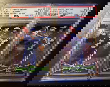 2012 Topps Chrome Russell Wilson RC #40 PSA 9 lot of 2