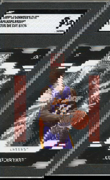 2009-10 Donruss Elite Status #48 Die Cut Kobe Bryant /76 SGC 9