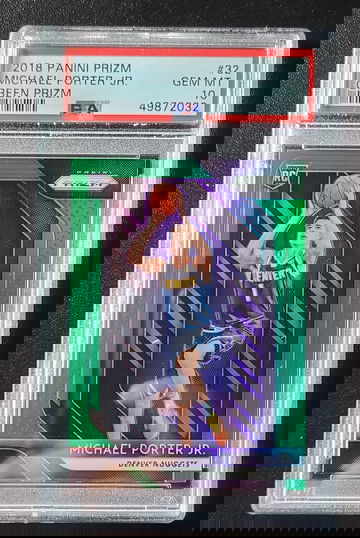 2018 Prizm Green Michael Porter JR. PSA 10.
