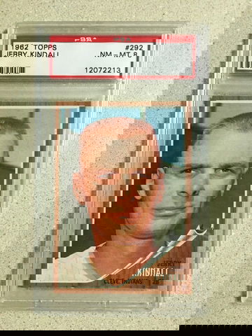 1962 Topps #292 Jerry Kindall PSA 8 NM-MT INDIANS 