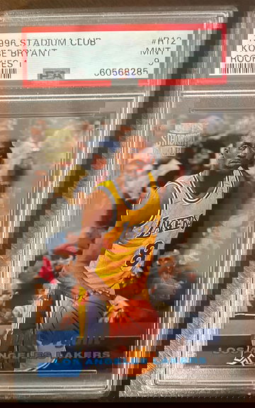 1996 Stadium Club Kobe Bryant Rookies 1 PSA 9